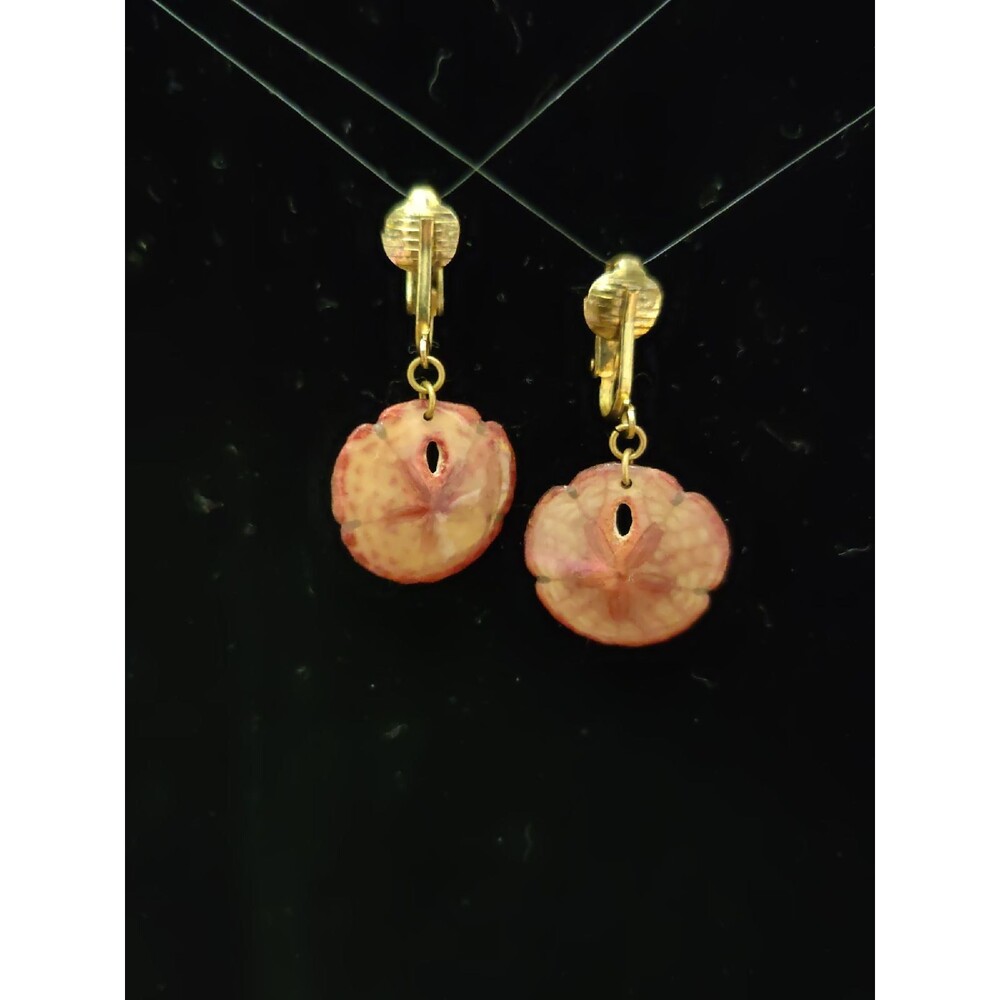 Sand Dollar Clip On Earrings